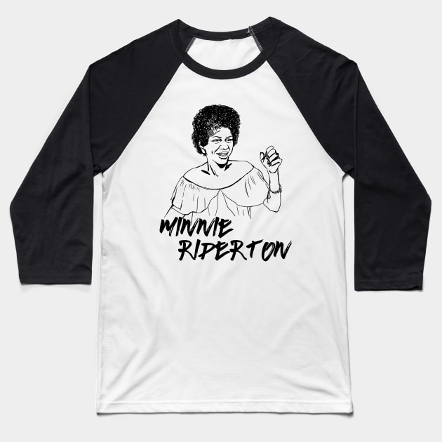 Minnie Riperton Baseball T-Shirt by ThunderEarring